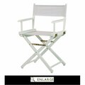 Betterbeds 200-01-021-29 18 in. Directors Chair White Frame with White Canvas BE4268152